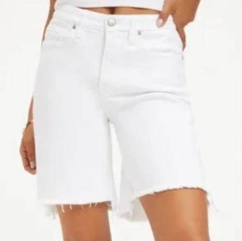 Good American  High Rise Icon Short in White