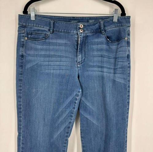 J.Jill  Denim Brighton Straight Leg Jeans Size 12 medium wash blue