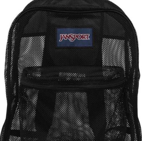 Jansport  Black Mesh Backpack #3142