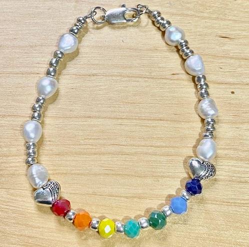 The Row Rainbow of Faceted Beads & Freshwater Pearls Bracelet