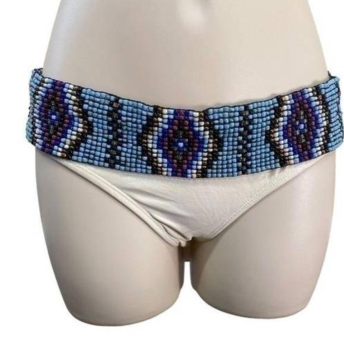 PilyQ  Belted Teeny Bikini Bottom ONLY in Keshi Pearl