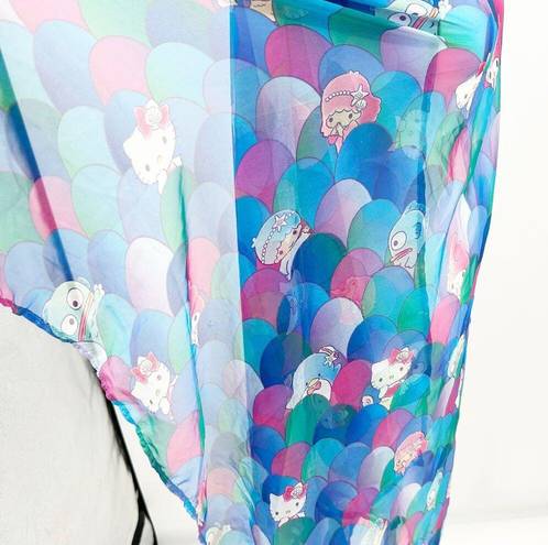 Sanrio LOOT CRATE x  Splash Mermaid Scales Hello Kitty Printed Sarong Scarf