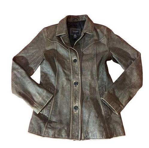 American Eagle Vintage  Genuine Leather Jacket Size Small