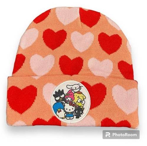 Sanrio Hello Kitty and Friends Heart Allover Print Cuff Beanie