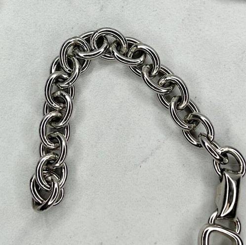 infinity Silver Tone  Symbol Bow Chain Link Belt Size Small S