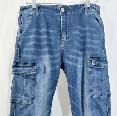 Krass&co SWS Denim  Dark Wash High Rise Cargo Denim Jogger Pants  JR L