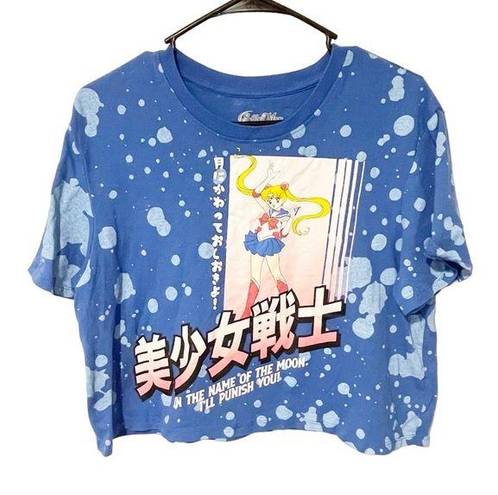 The Moon Sailor Large Princess Serena Cropped Short Sleeve Tie Dye Graphic T-Shirt