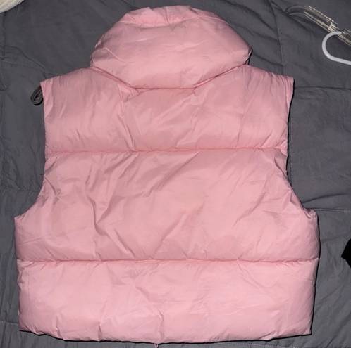 Amazon Pink Puffer Crop Vest