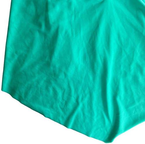 Beachsissi  Ruffle Hem Cross Front Tankini Teal XL New