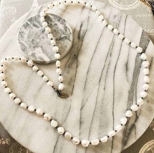 Coldwater Creek  Freshwater Pearl Necklace - White Pearl Beaded, Single Strand