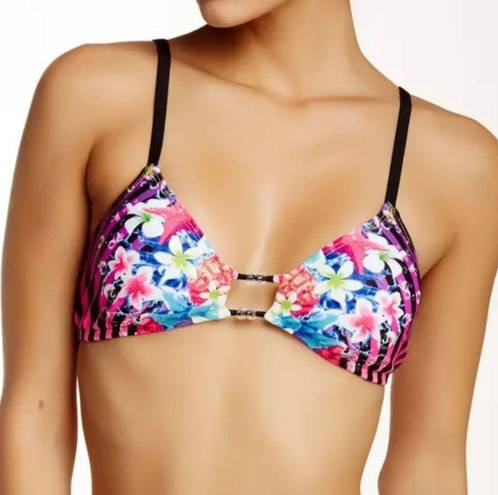 The Bikini Lab NEW Floral Starfish Bralette Bikini Top size M