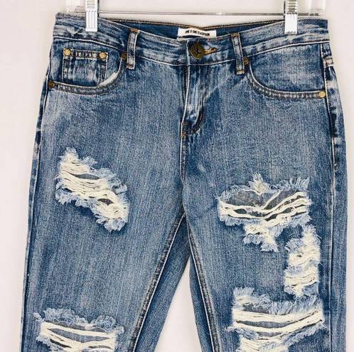 One Teaspoon  Destroyed Awesome Baggies Roll Jeans 24