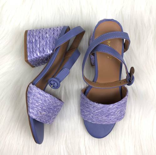 Bamboo NEW  | Braided Heel Maddy Sandals - LAVENDER