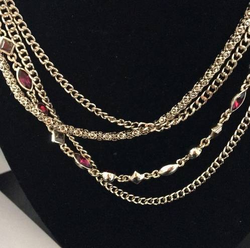 DKNY  4 layer necklace