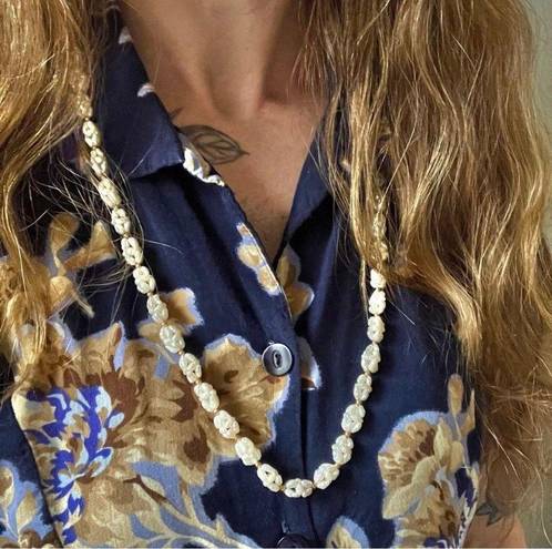 American Vintage Vintage “Nola” Pearl Cluster Necklace Long Freshwater Classic Beachy Feminine