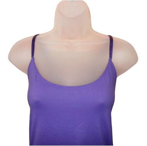 Coldwater Creek purple cami with velvet straps size L