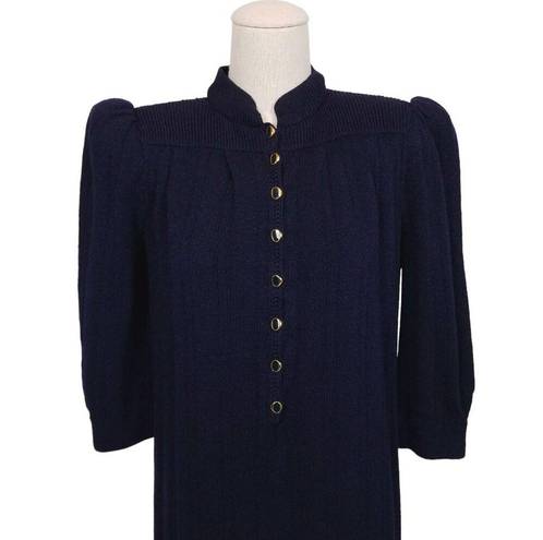 St. John Vintage  by Marie Gray Knit Dress Navy Blue