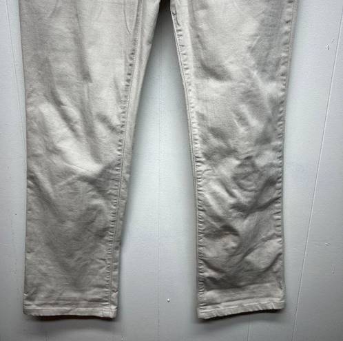 NYDJ  Marylin Straight Lift Tuck Technology 5-Pocket Beige Women's Jeans Size 6