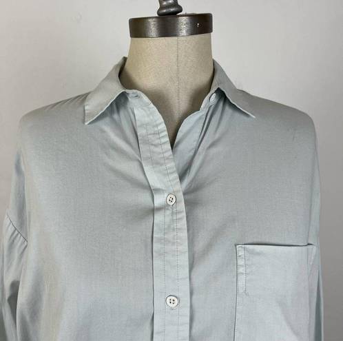 Vince  Light Grey Boxy Button Down Shirt