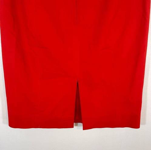 Kate Spade  Saturday Red High Rise Pencil Straight Skirt Business Casual Size 4