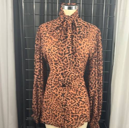 Cynthia Steffe NET Fabulous Off Shoulder Leopard Print Top From CC