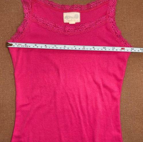 Kirra Pac Sun  Sunshine Lace camisole Tank Top Y2K Style Pink Summer Beach size M