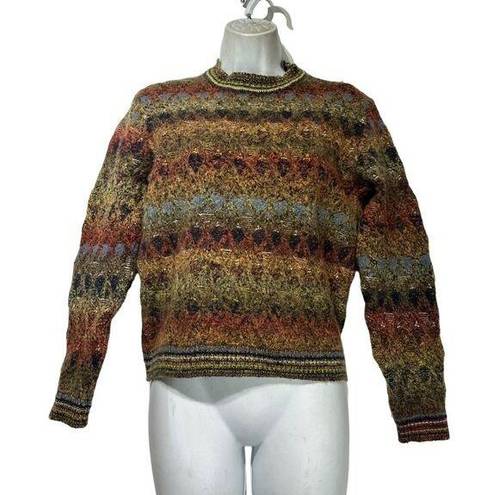 Krass&co Carroll &  Beverly Hills Italy Abstract Wool Knit Jumper Pullover Sweater