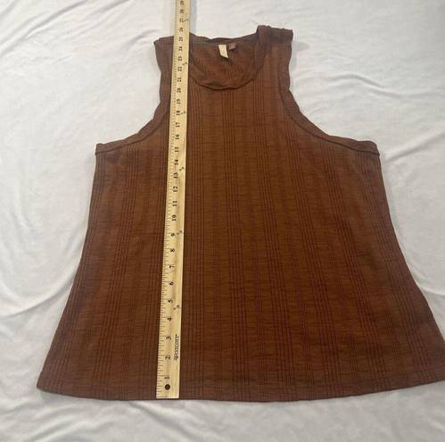 Pilcro Sz XL  Ribbed Tank In Bourbon Anthropologie