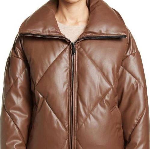 BCBGeneration Bcbg GENERATION drop shoulder short duvet puffer jacket faux fur lined