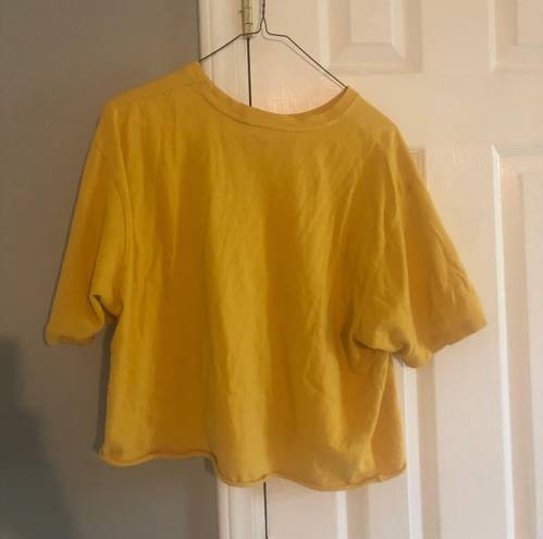 Sonoma Yellow Cropped T-Shirt