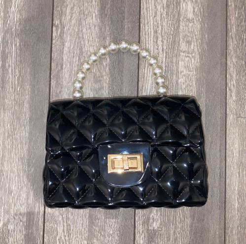 BLACK PEARL HAND BAG PURSE