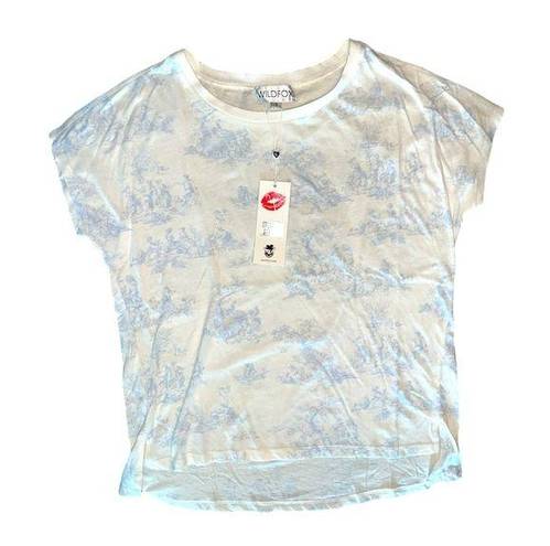 Wildfox  Toile Print Heritage T-shirt size Small NWT