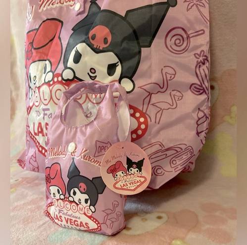 Sanrio My Melody & Kuromi Authentic  “Las Vegas” tote & mini tote, bag set (NEW)