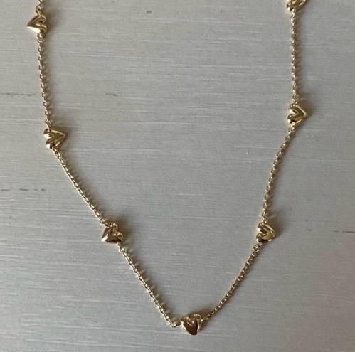 Madewell NWOT  gold dainty heart necklace