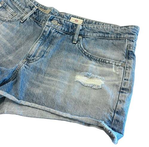 AG Adriano Goldschmied Women’s  The Bonnie relaxed cut off denim shorts size 31