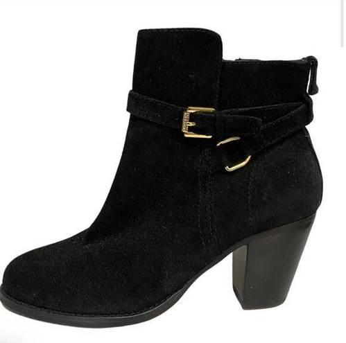 Polo  RALPH LAUREN BLACK Suede ankle boots Size 8.5 B34