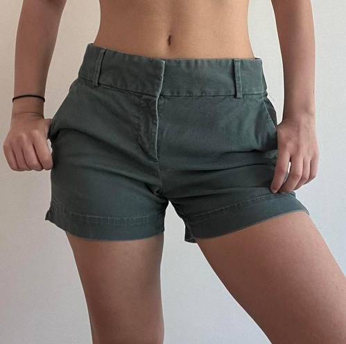 The Loft Green Khaki Shorts Size 4