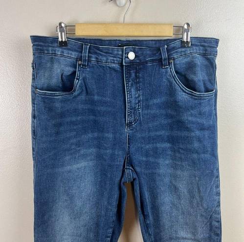 Universal Standard  Seine High Rise Skinny Jeans Size 16 Dark Wash Stretch Blue