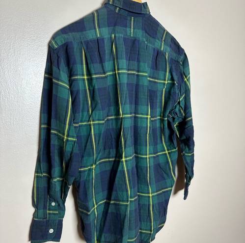 Polo Vintage  Ralph Lauren Oversized Plaid Shirt Size 6 EUC