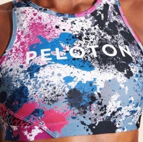 Peloton  x With Wear It To Heart Paint Splatter Sports Bra | Mesh