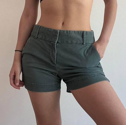 The Loft Green Khaki Shorts Size 4