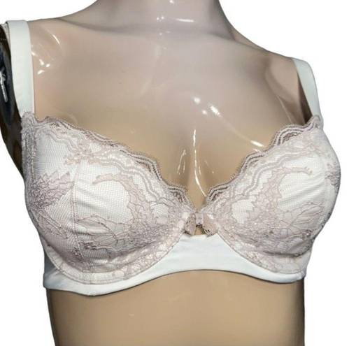 Felina  Lingerie Women’s 32D Cream Ivory Nude Lace Lightly Padded Underwire Bra