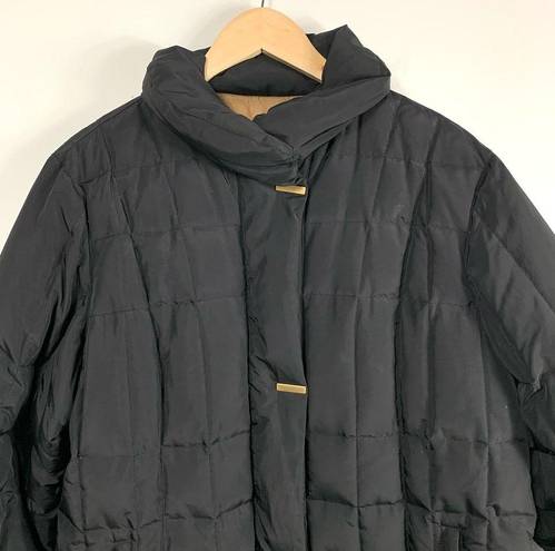 Liz Claiborne  Black Puffer Adjustable Waist Jacket