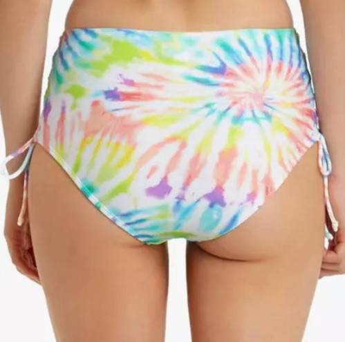 California Waves Juniors M Tie Dye Bikini Bottoms Lace Up High Waist Macys