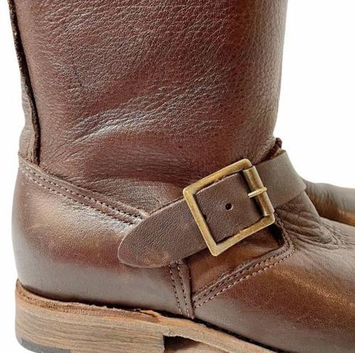 Krass&co Vintage Shoe  Brown Leather Side Buckle Boots Women’s Size 6 Made in USA