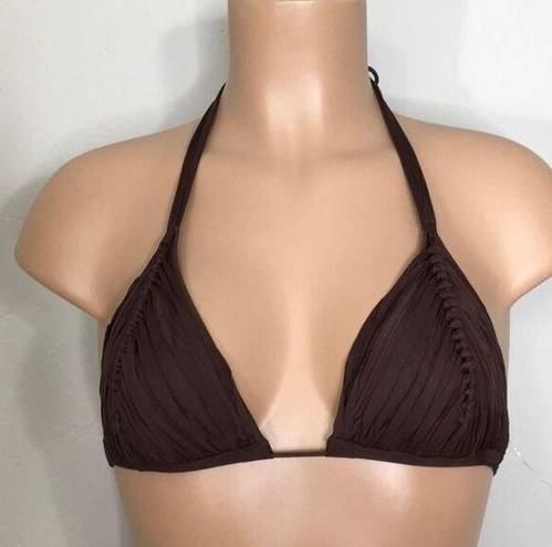 PilyQ  Isla triangle bikini top. Medium . NWT