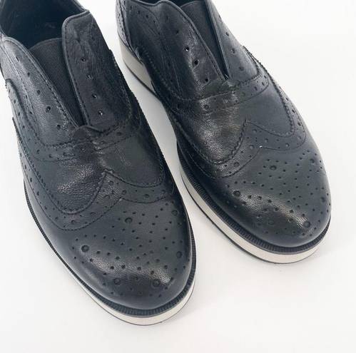 Rag and Bone  Meli Brogue Wingtip Oxford Platform Loafers Black Size 36 (US 6)