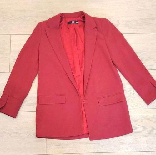 Mango  Essential Structure Woman's Red Blazer.