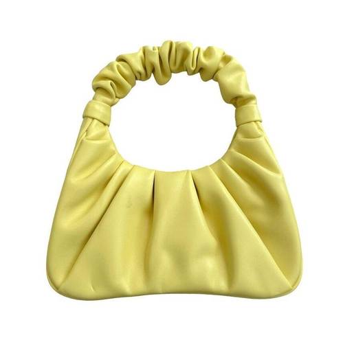 JW Pei  - Gabbi Ruched Hobo Handbag in Pale Yellow