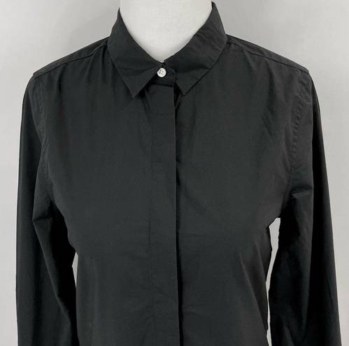 Everlane New  Cotton Poplin Button Down Shirt Black Size XS